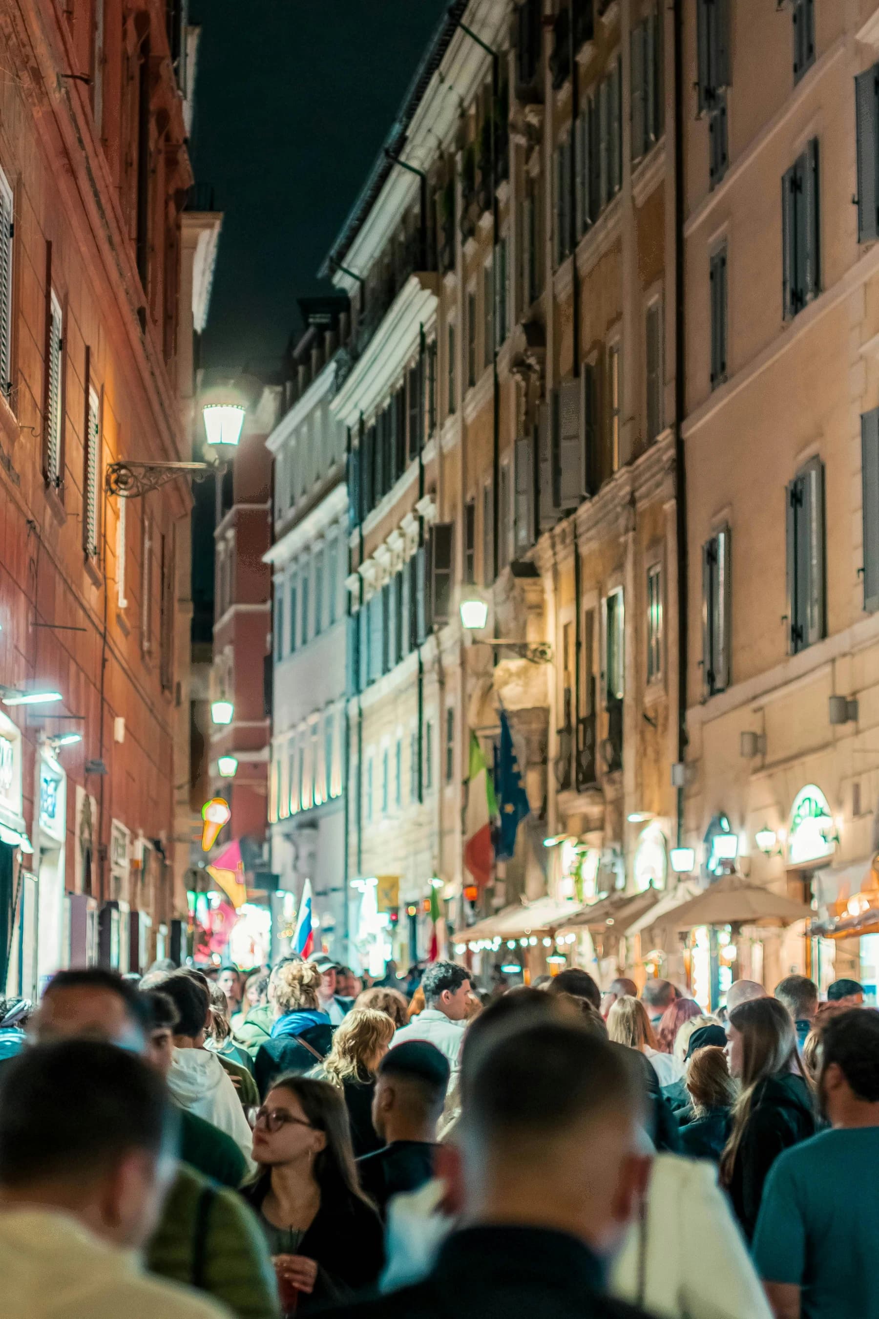 Via Condotti luxury shopping street in Rome